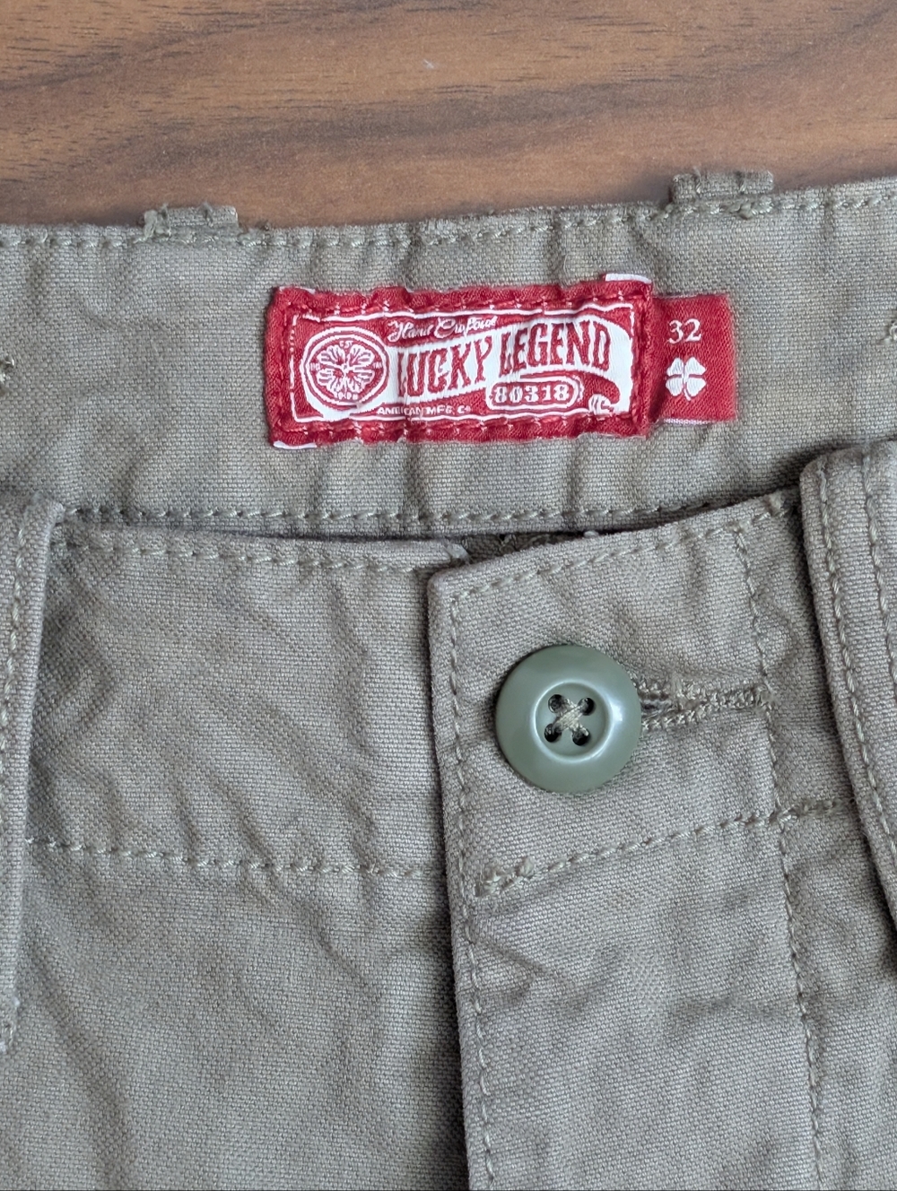 Lucky Brand Mens 32 Military Green Cargo RMen's Patchwork Cargo Pants - Olive - Picture 3 of 16